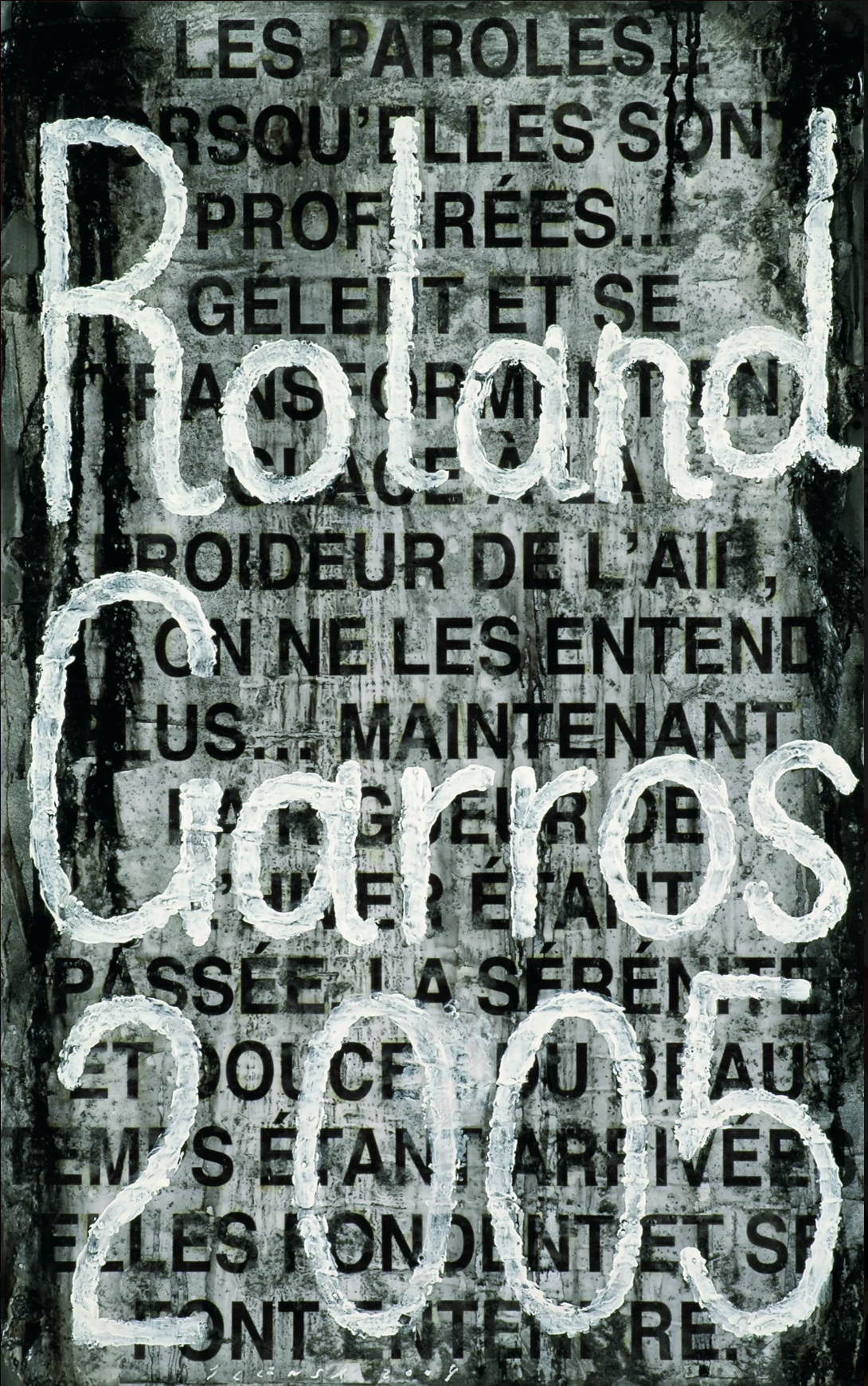 Roland Garros 2005 original Vintage Poster