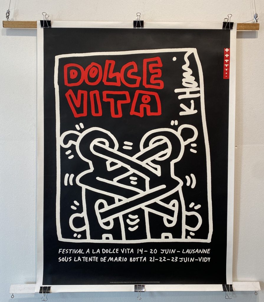 Keith Haring Dolce Vita Original VIntage Poster