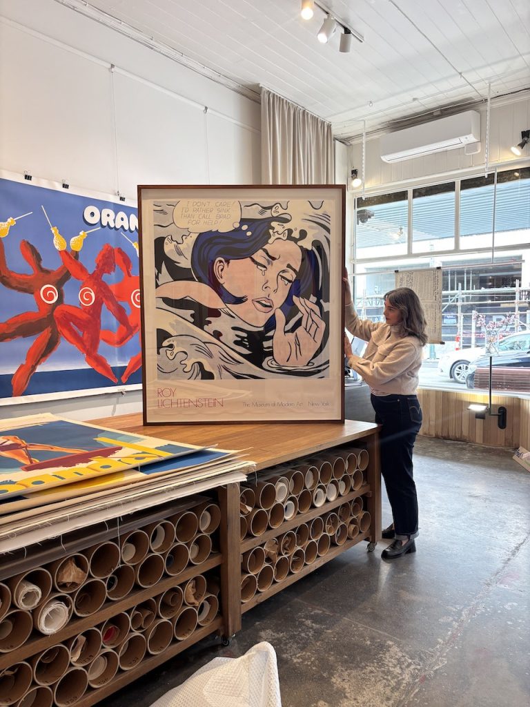 Lichtenstein Id Rather Drown MOMA poster original 