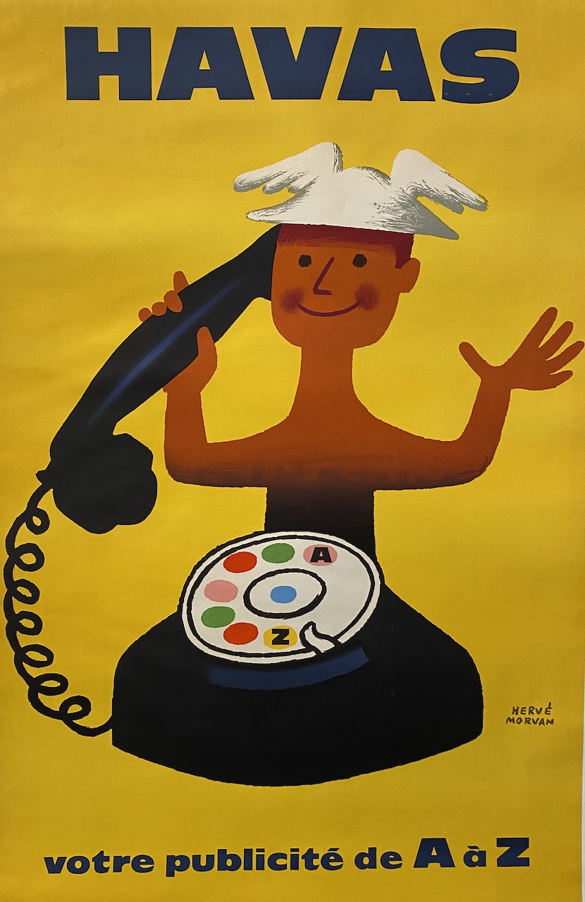 HAVAS «VOTRE PUBLICITÉ DE A À Z Original Vintage Poster