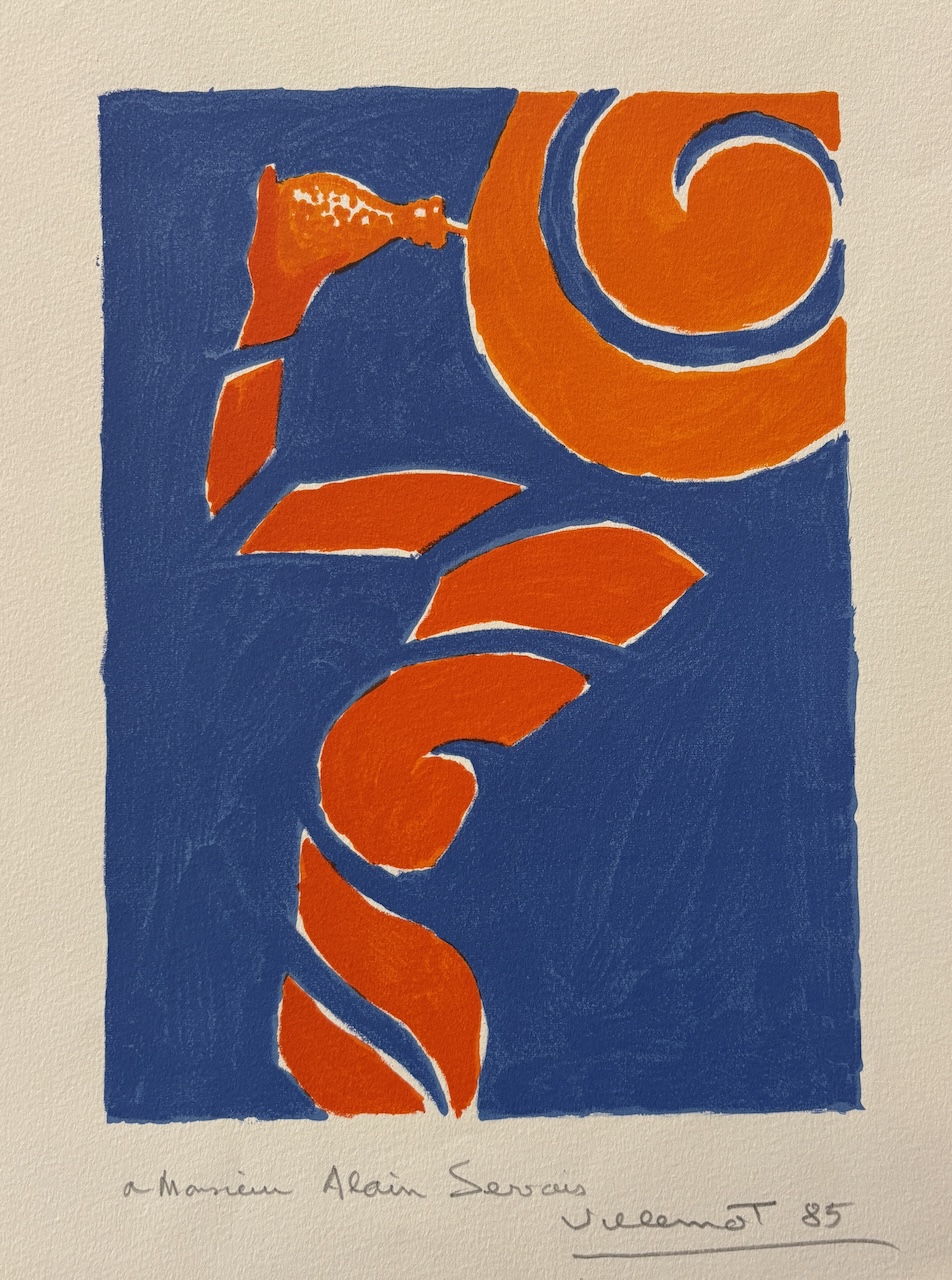 Original gouache study 'Orangina Bottles' by Villemot Original Vintage Poster