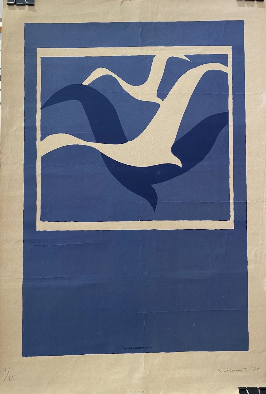 Villemot Birds Original Vintage Posters