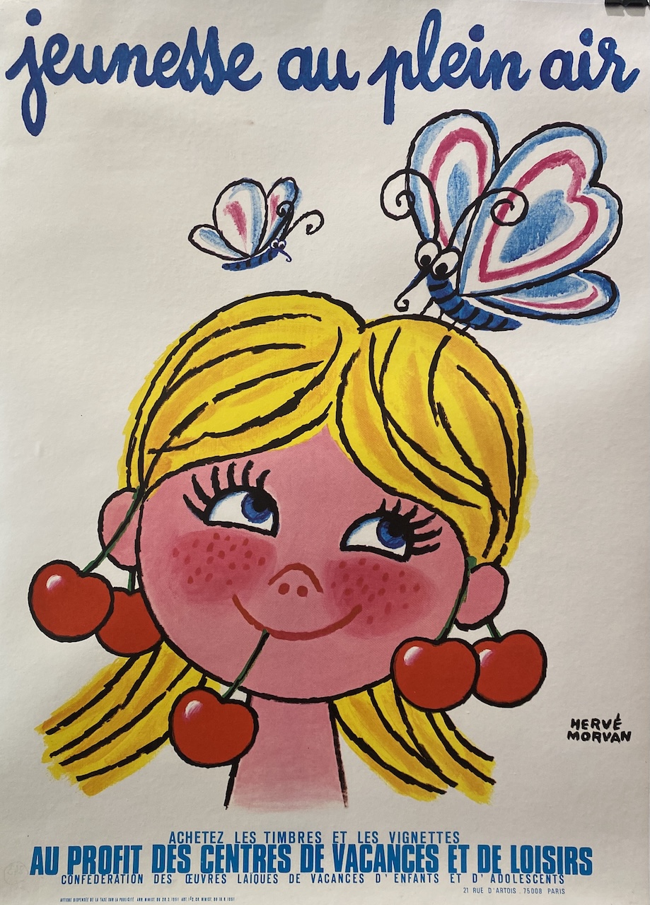 Jeunesse Au Plein Air Cherry Original Vintage Poster