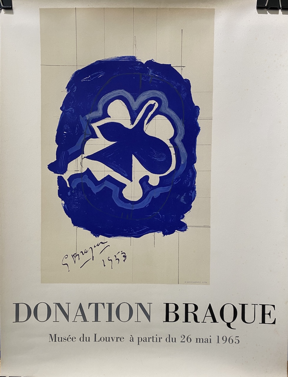 Donation Braque Original Vintage Poster