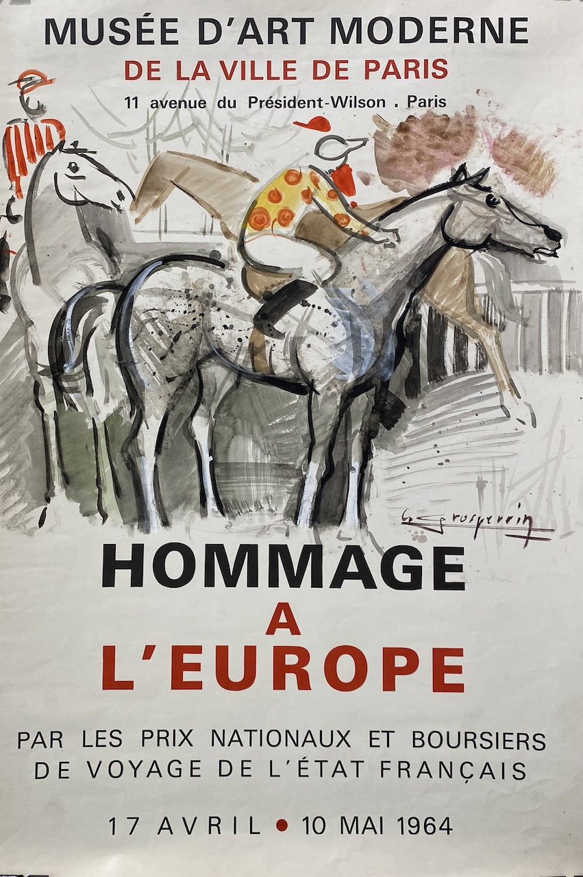 Hommage A L' Europe Original Vintage Poster