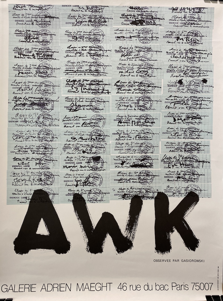 AWK Galerie Adrien Maeght Original Vintage Poster