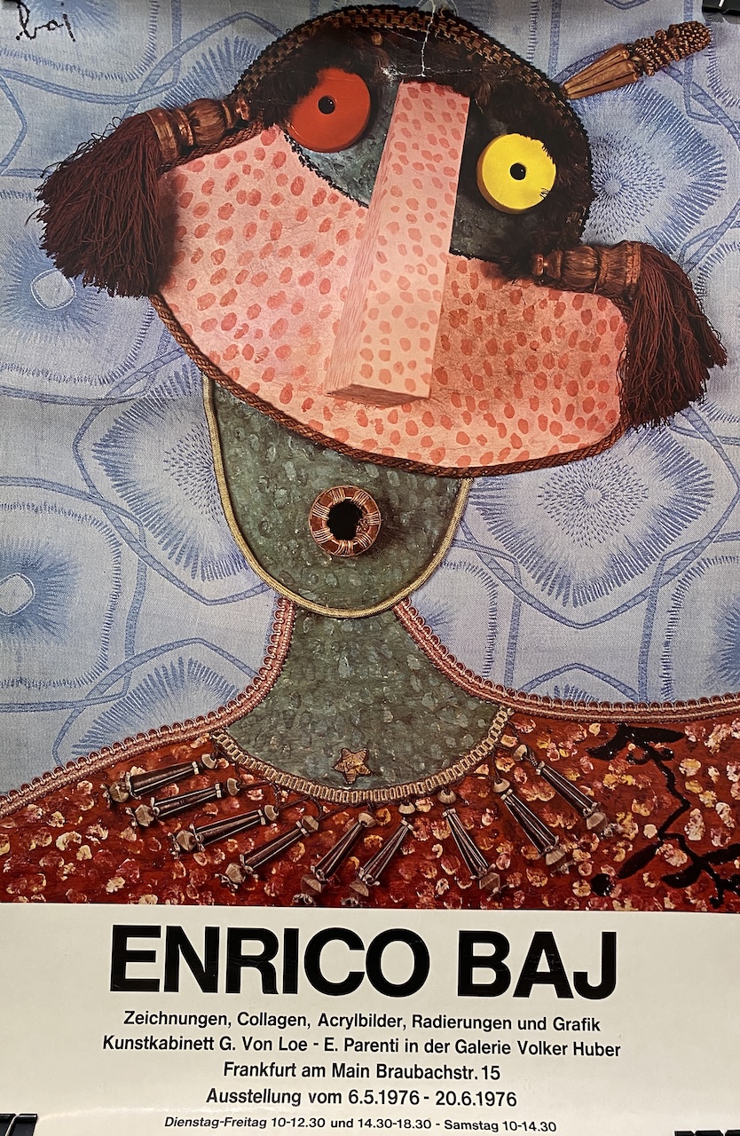 Enrico Baj Original Vintage Poster