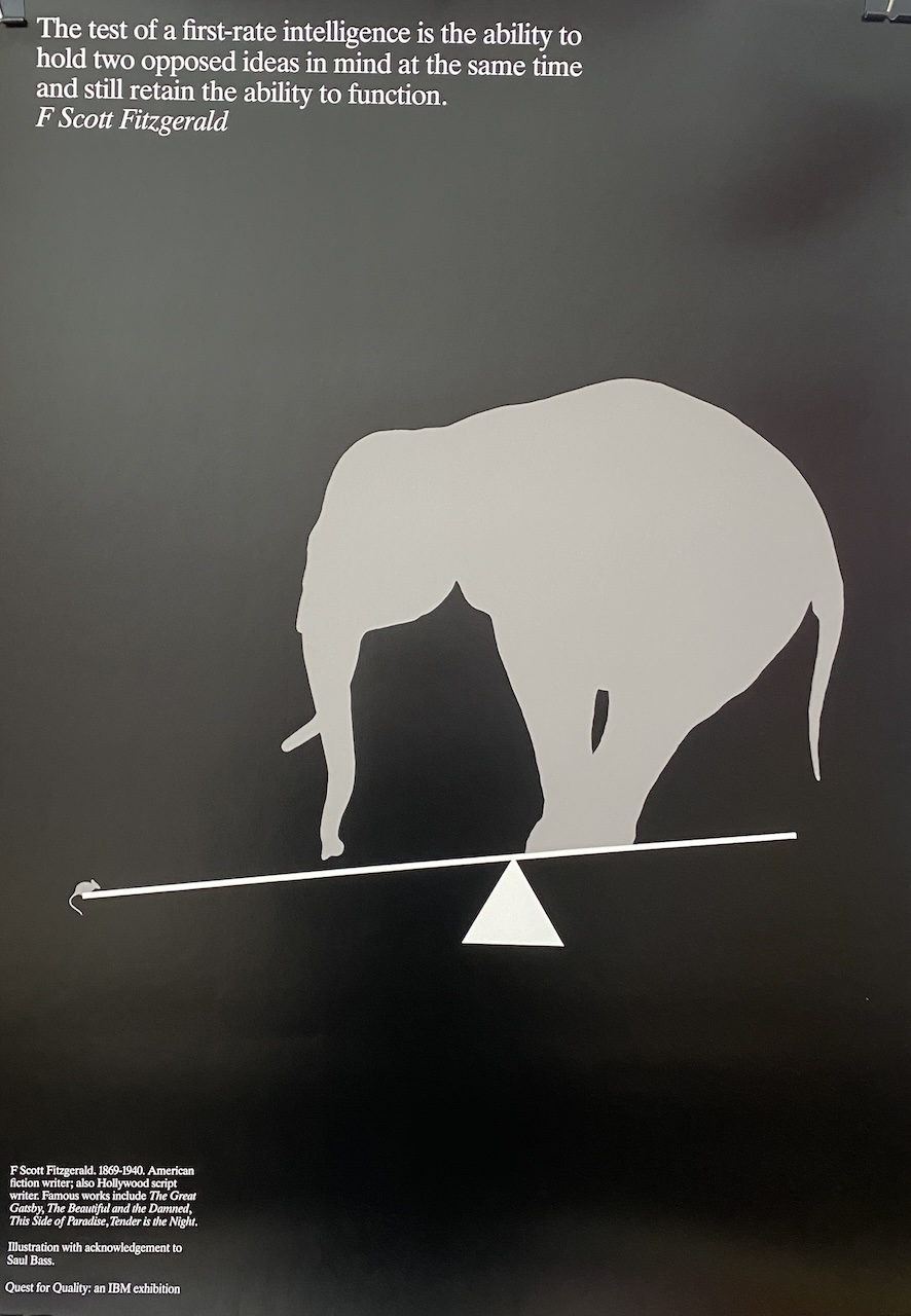 F Scott Fitzgerald Quest for Quality: an IBM exhibition - Alan Fletcher