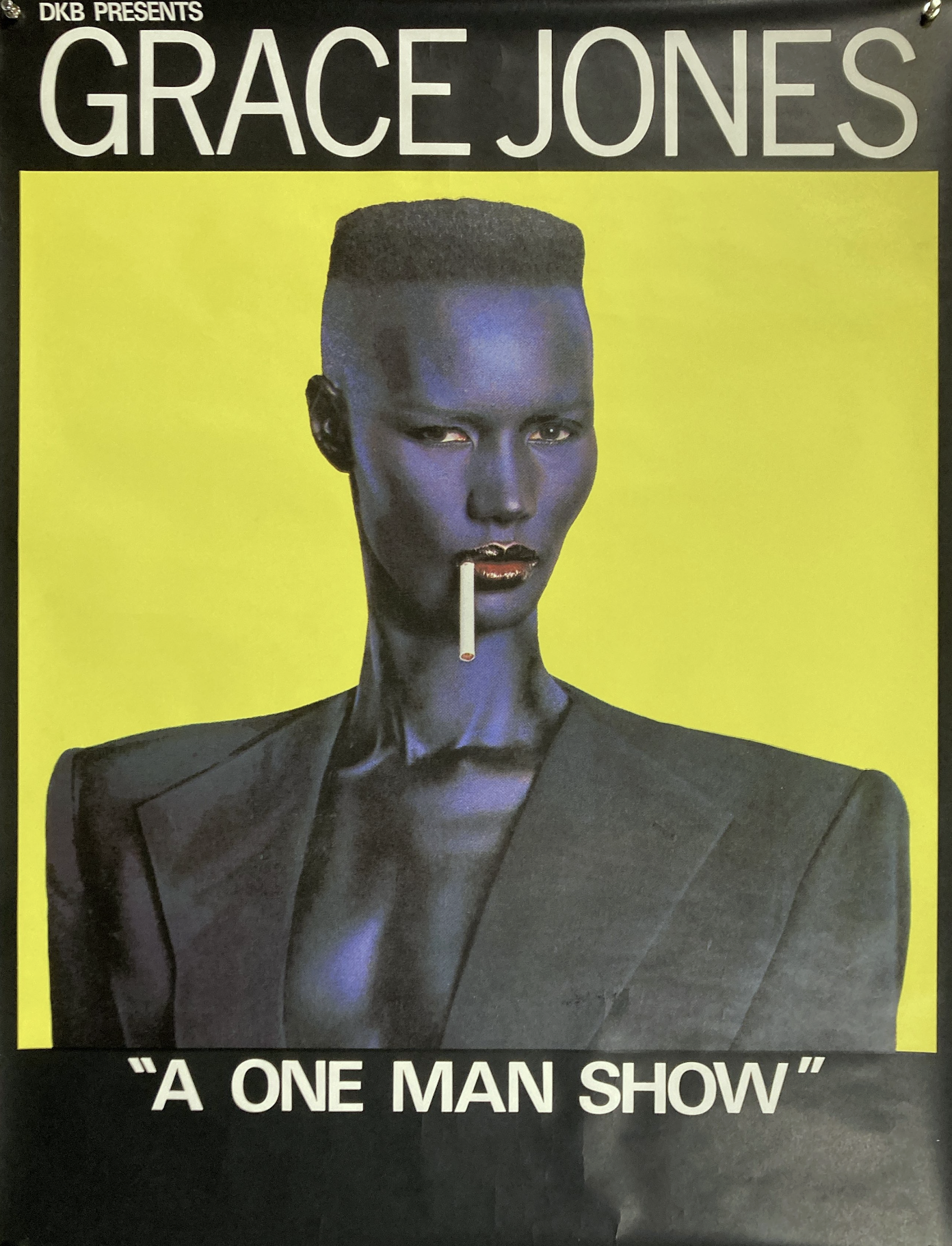 Grace Jones Once Man Show Original Vintage Poster