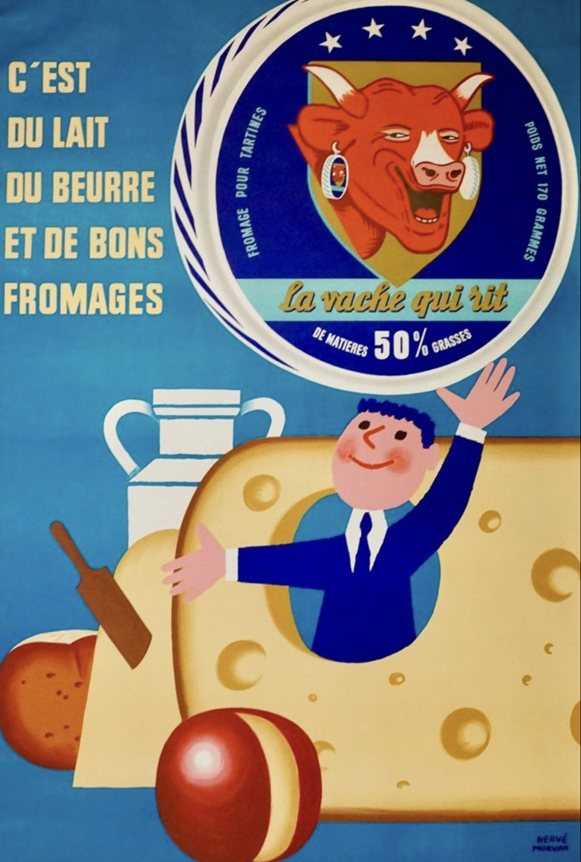 LA VACHE QUI RIT Original Vintage Poster