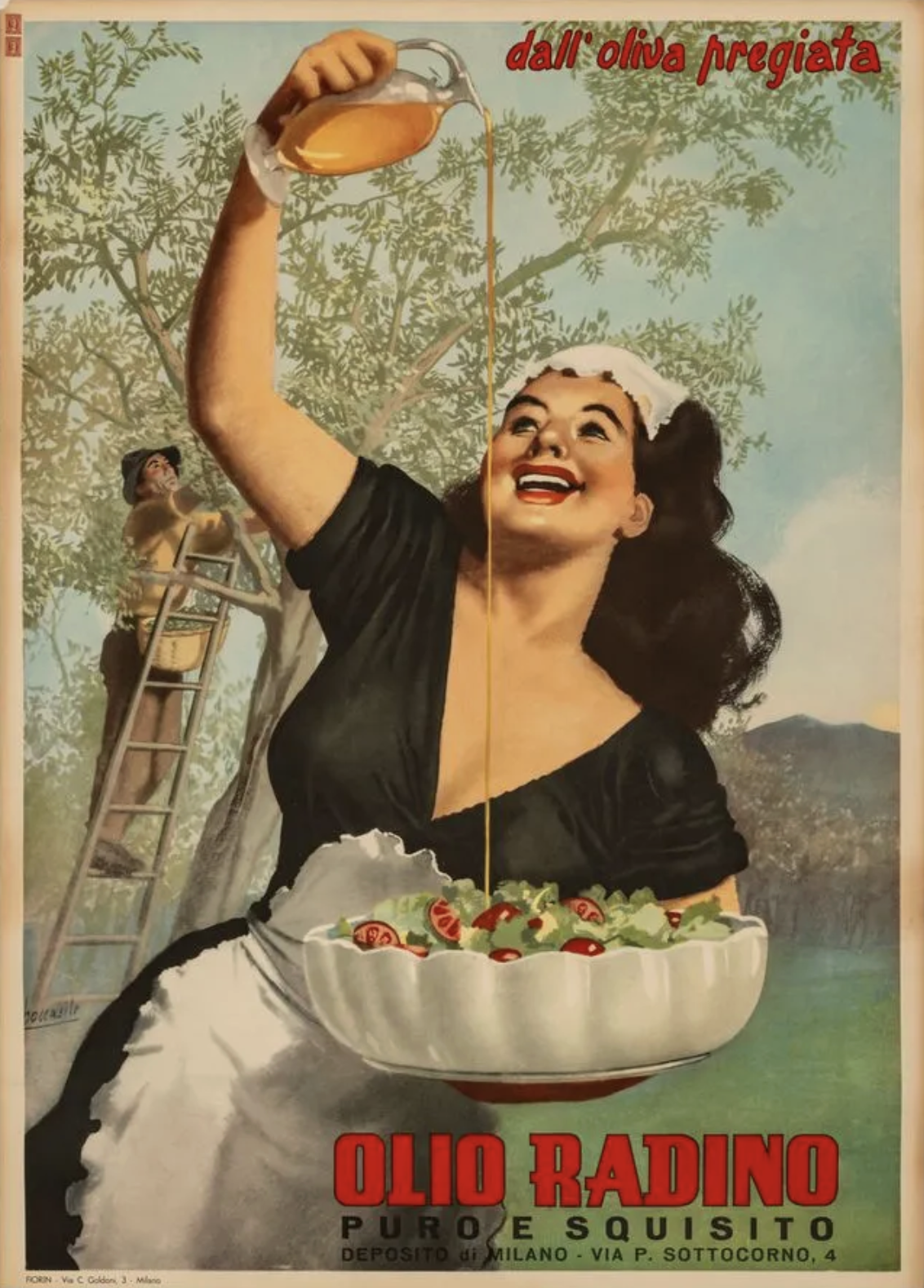 Olio Radino Original Vintage Poster