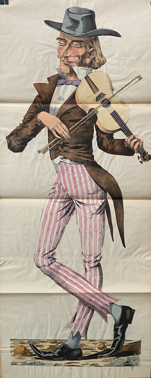 Wissembourg Violinist Original Vintage Poster