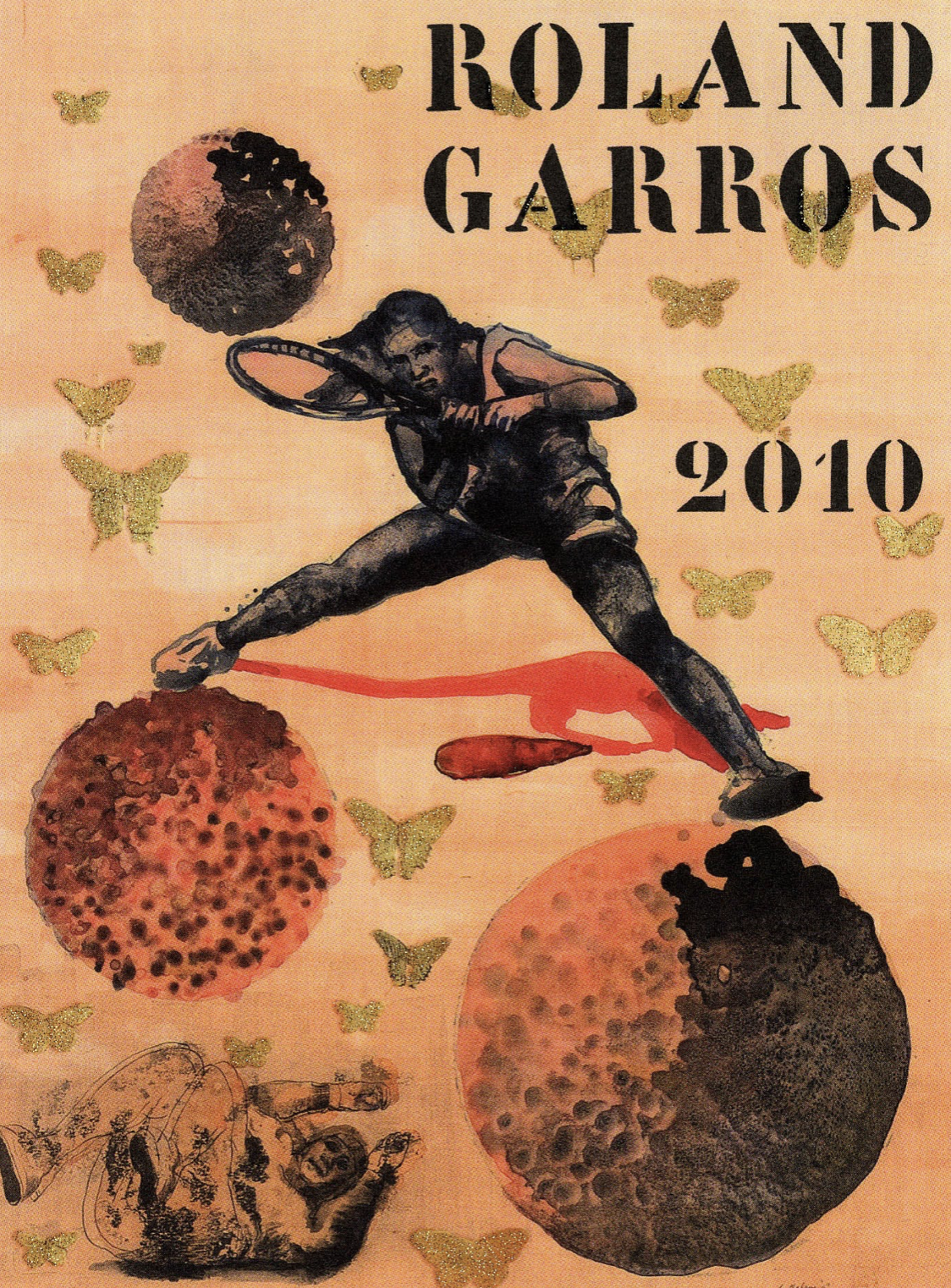 Roland Garros 2010 Original Vintage Poster