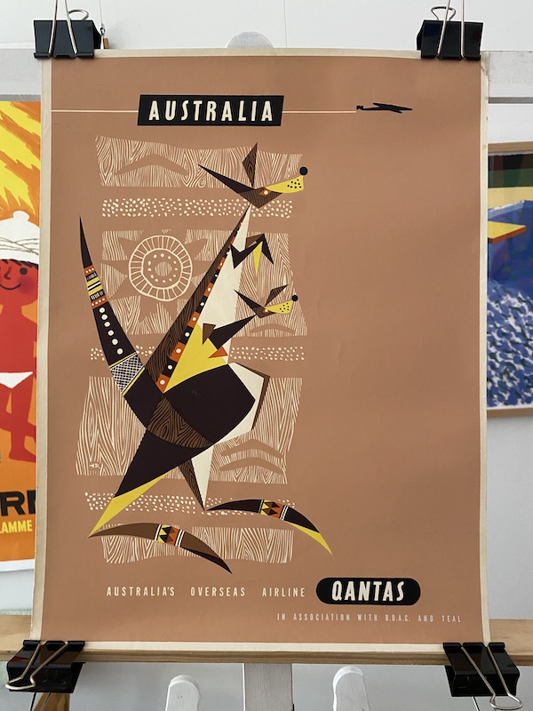 Australia Qantas Original Vintage Poster