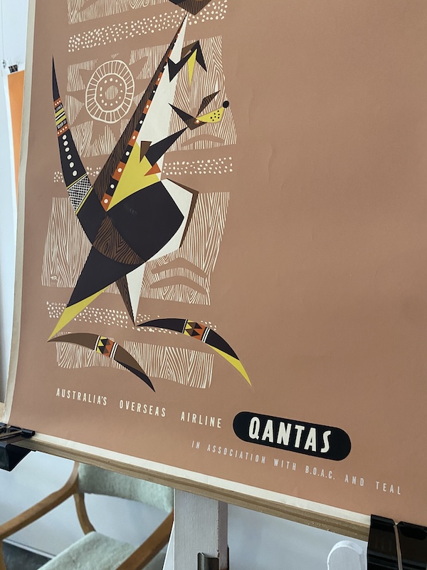 Australia Qantas Original Vintage Poster