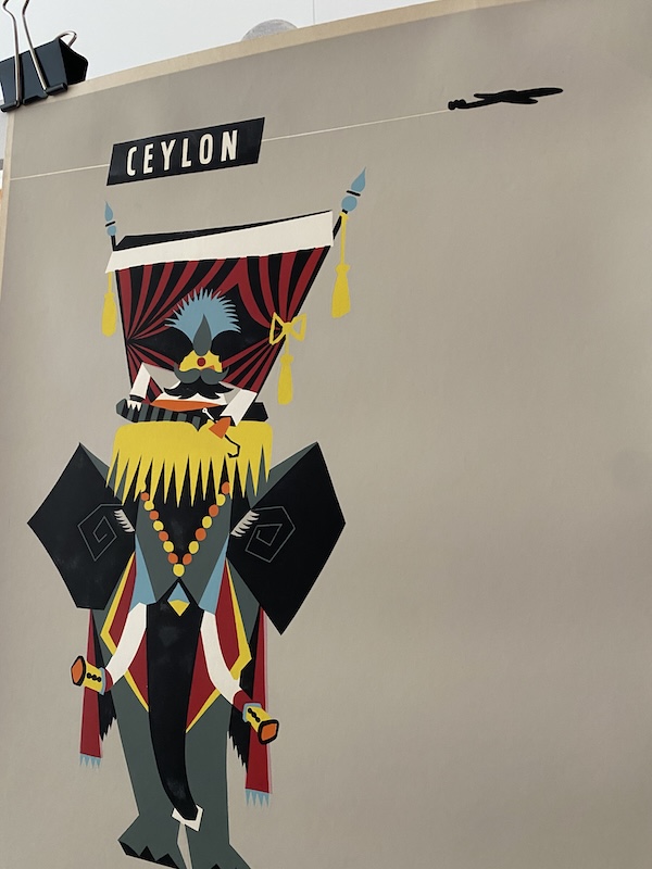 Ceylon Qantas Original Vintage Poster