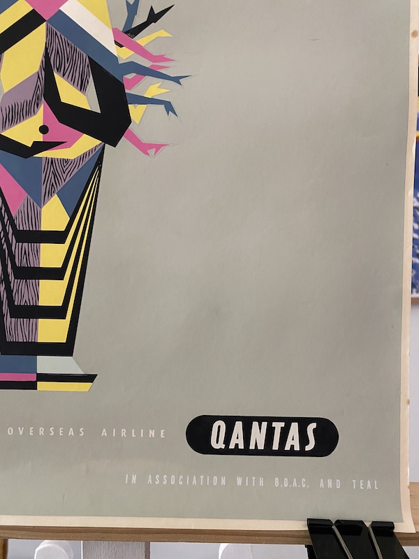 Japan Qantas Original Vintage Poster