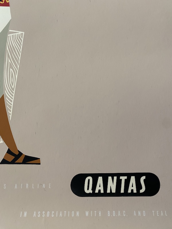 Fiji Qantas Original Vintage Poster