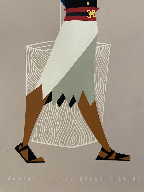 Fiji Qantas Original Vintage Poster