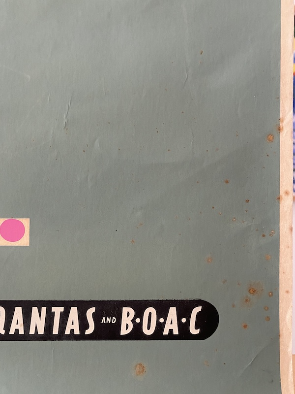 Britain Qantas Original vintage Poster