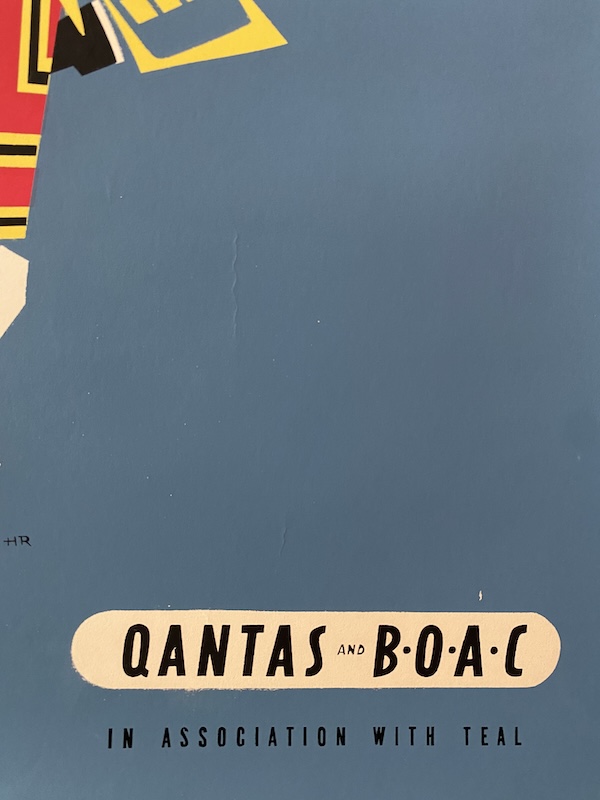 Britain Qantas (Royalty) Original Vintage Poster