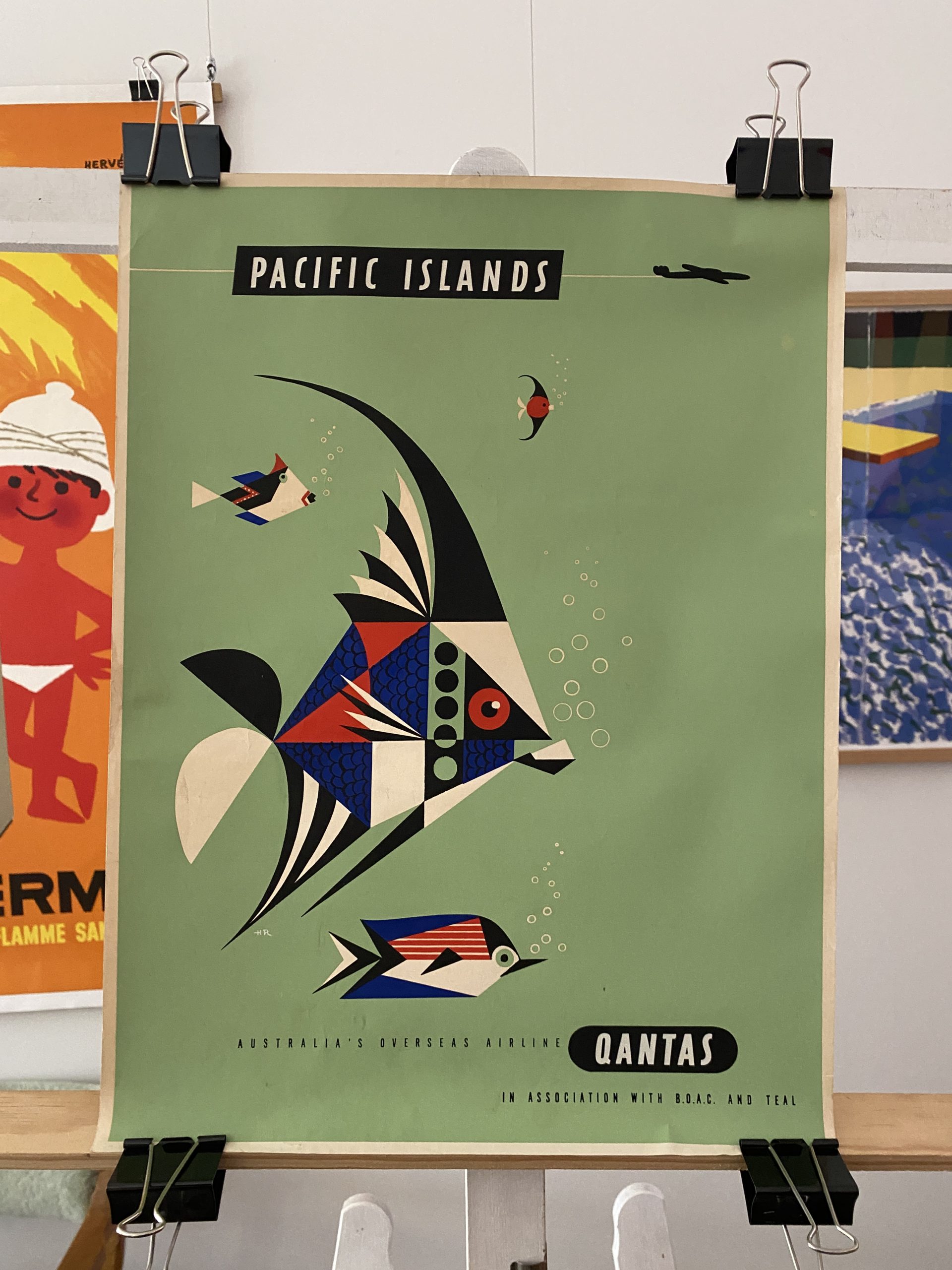Pacific Islands Qantas Original Vintage Poster