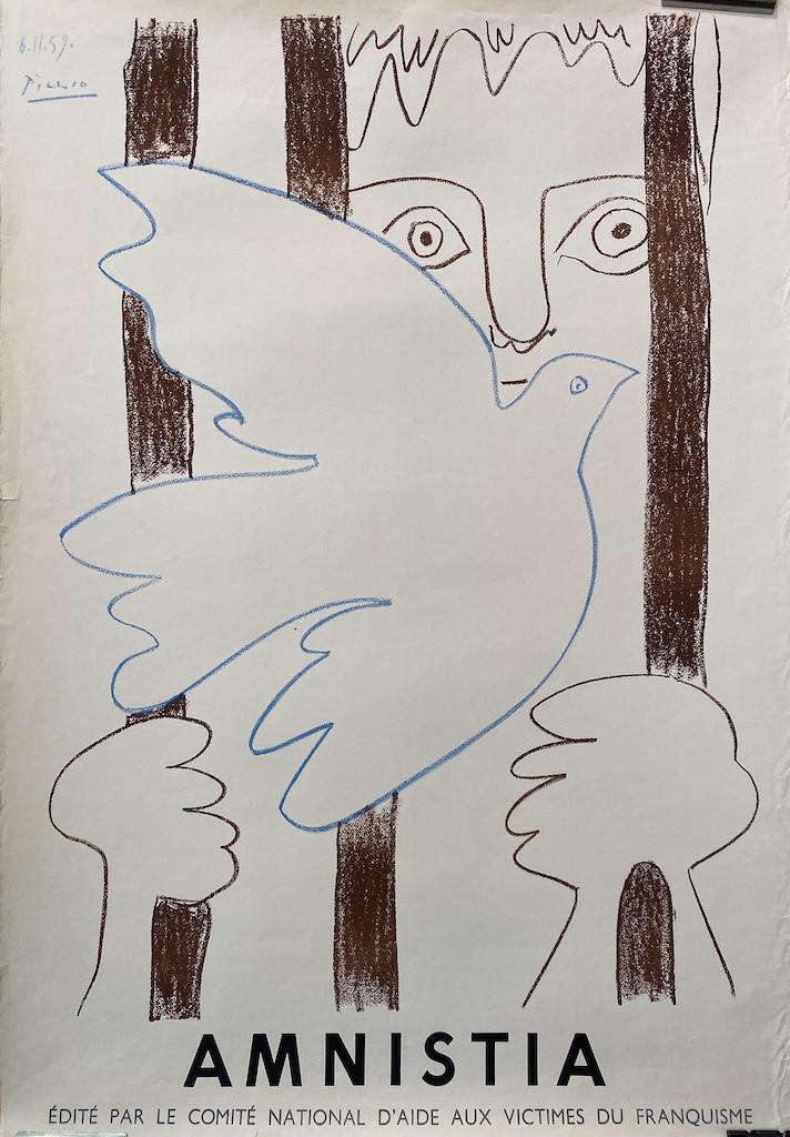 PICASSO “AMNISTIA” Original Vintage Poster