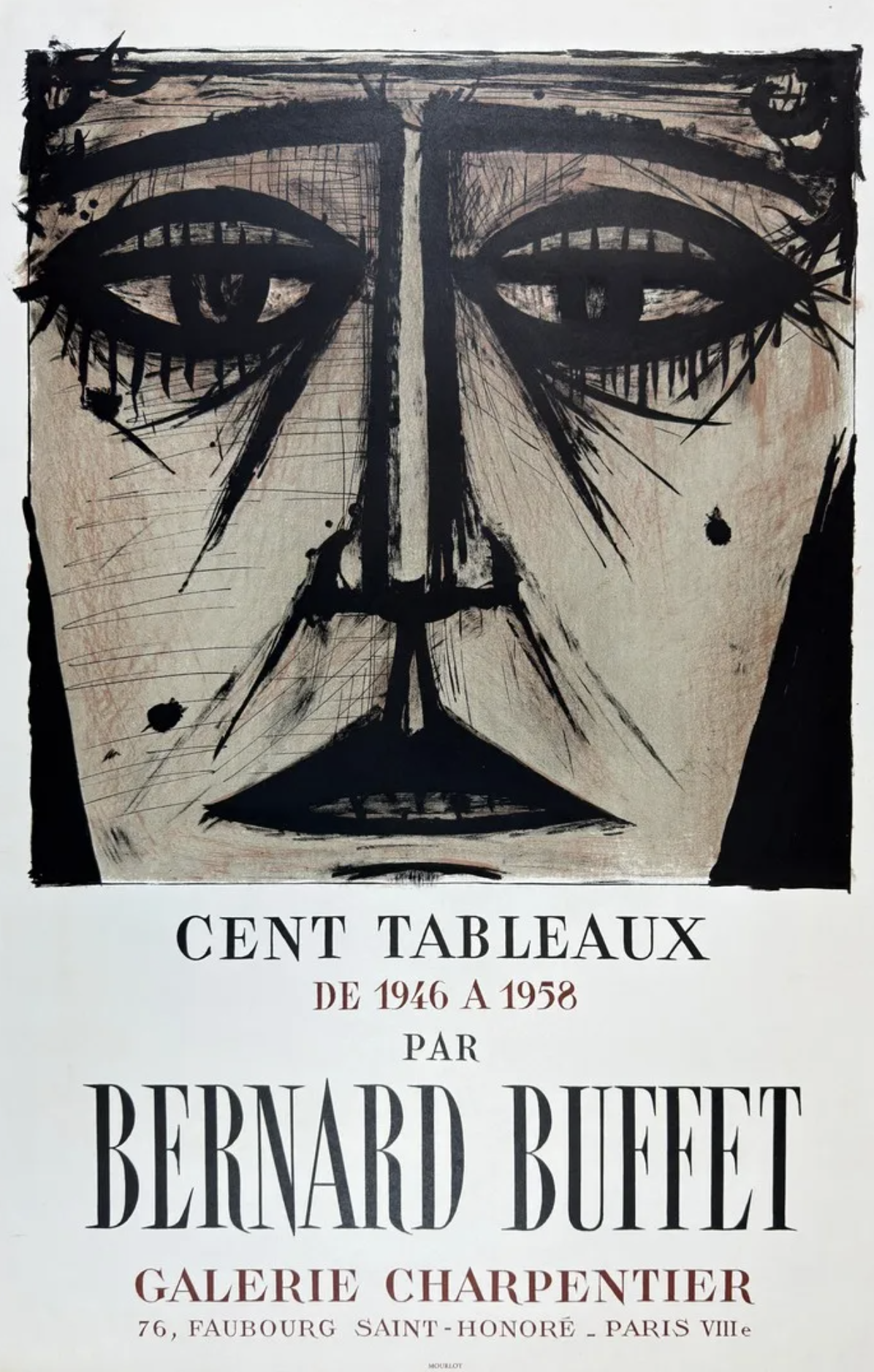 “BERNARD BUFFET CHARPENTIER GALLERY Original vintage Poster