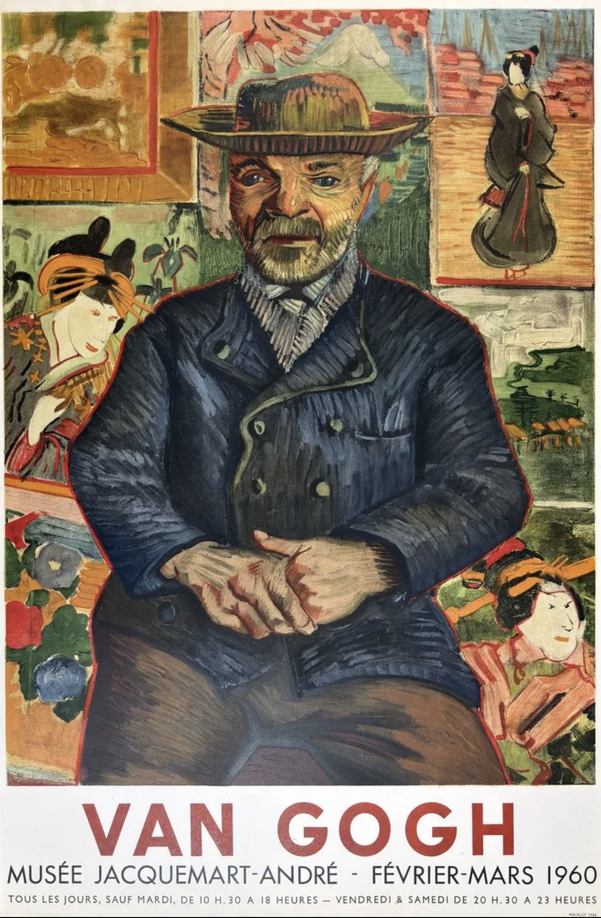 VAN GOGH JACQUEMART-ANDRÉ MUSEUM Original Vintage poster