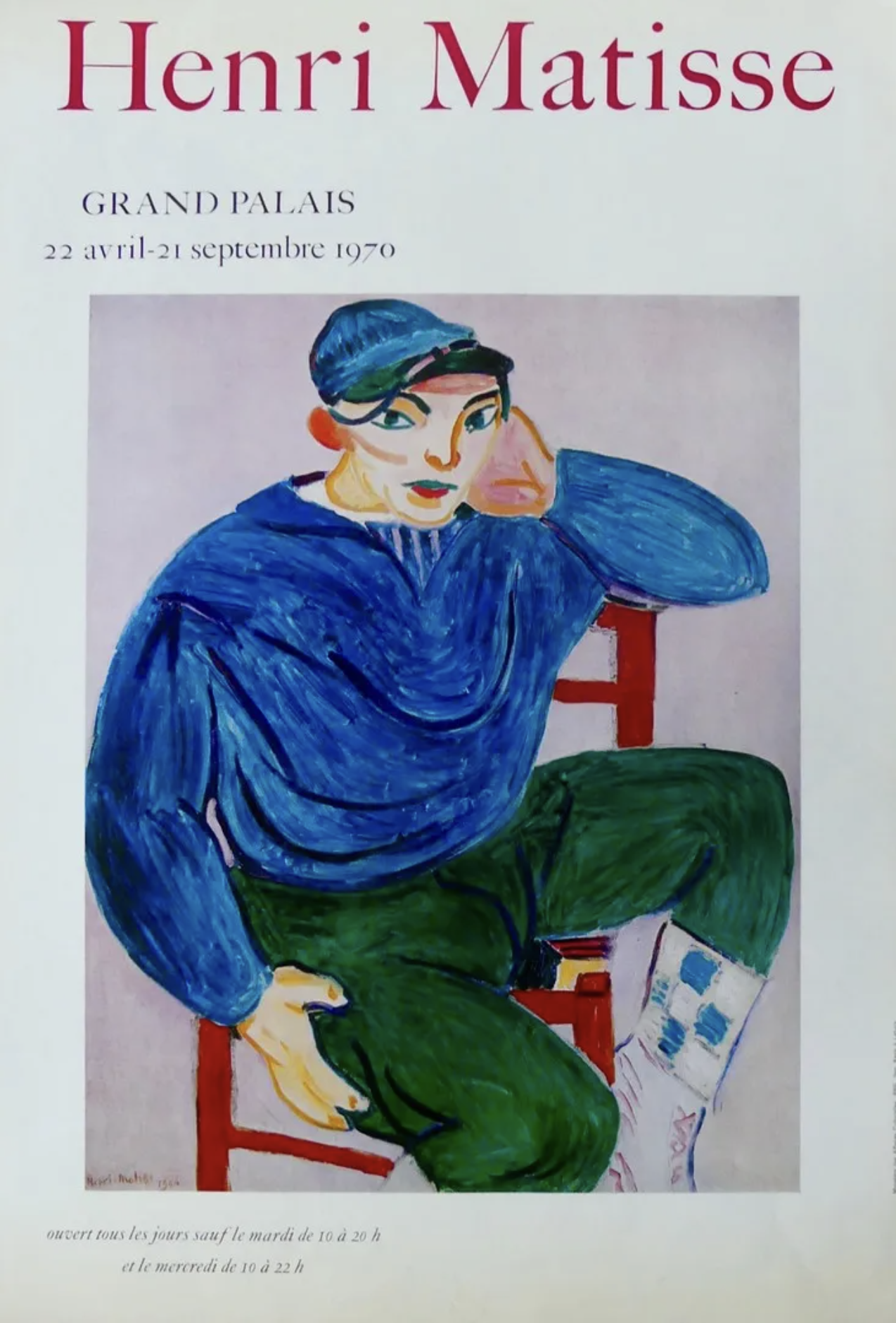 HENRI MATISSE GRAND PALAIS Original Vintage Poster