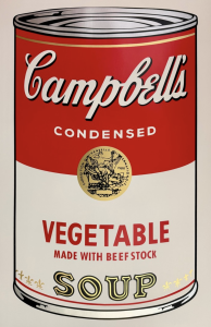 Campbells Soup Can Andy Warhol Original Vintage Poster