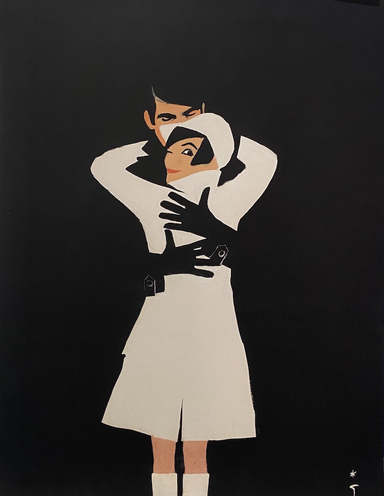 Gruau Study 'Blizzand' Later Edition Lithograph