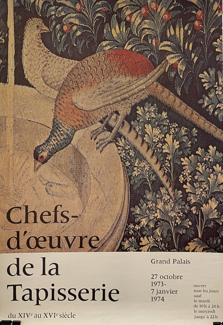 GRAND PALAIS “MASTERPIECES OF TAPESTRY” (1973–1974) Original Vintage Poster