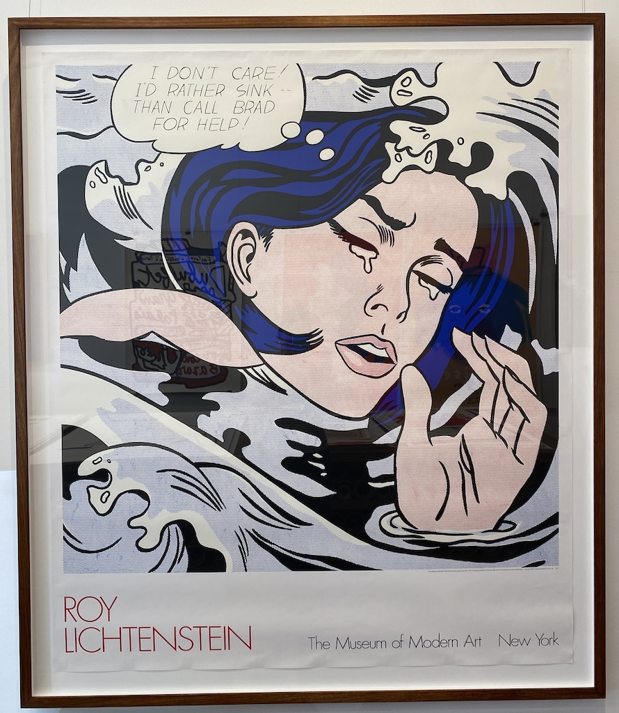 I'd Rather Drown Framed Original Vintage Poster