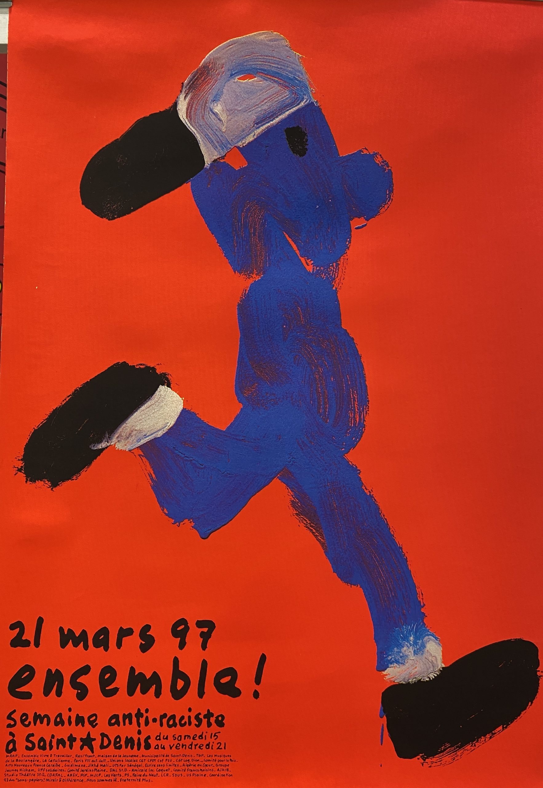 Ensemble! Semaine anti-raciste Original Vintage Poster