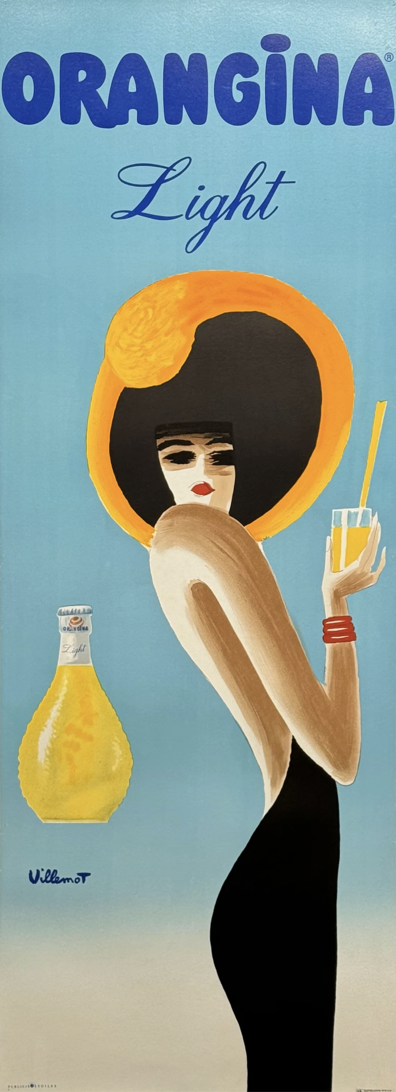 Orangina Light Original Vintage Poster