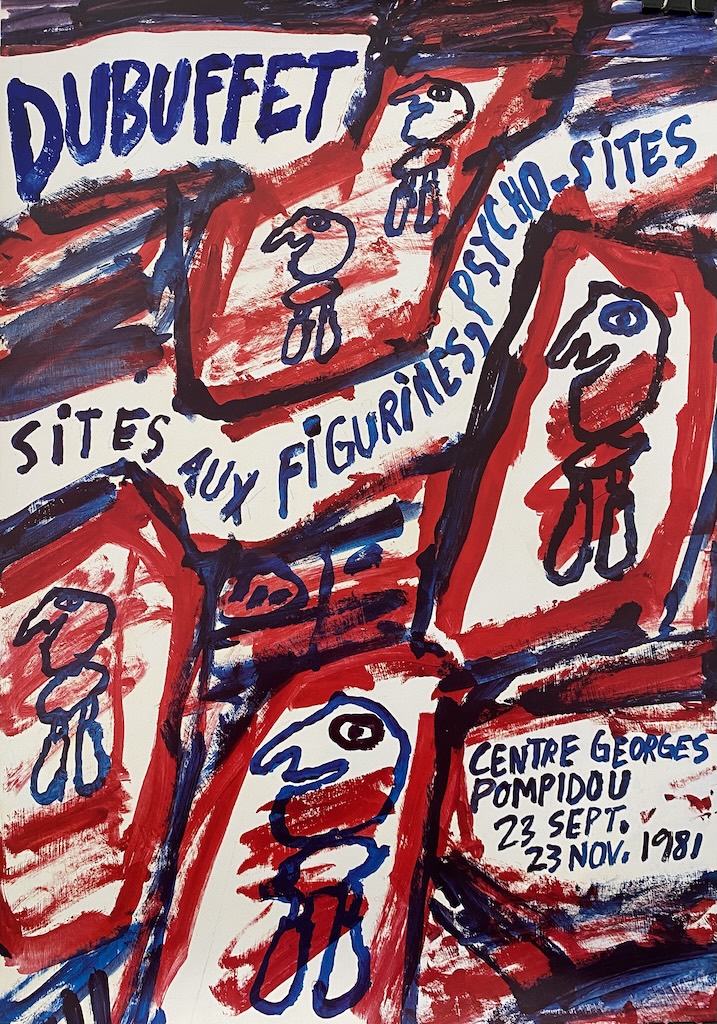 Dubuffet Centre Georges Pompidou Original Vintage Poster