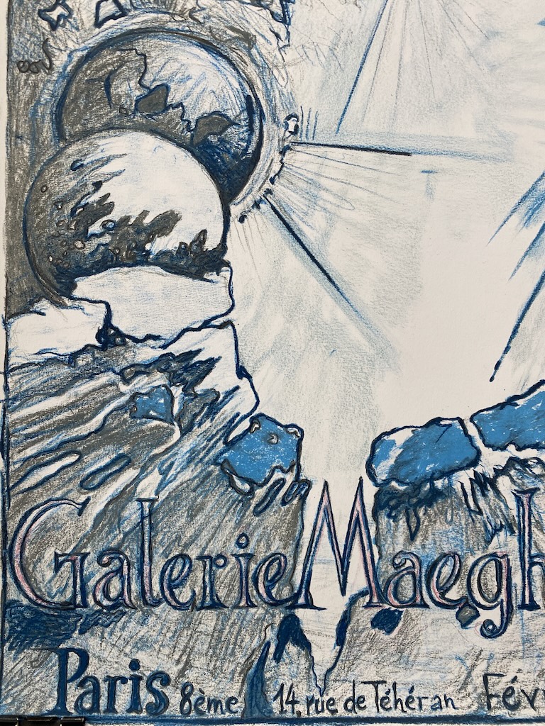 Astres de la Nuit Galerie Maeght Lelong Original Vintage Poster