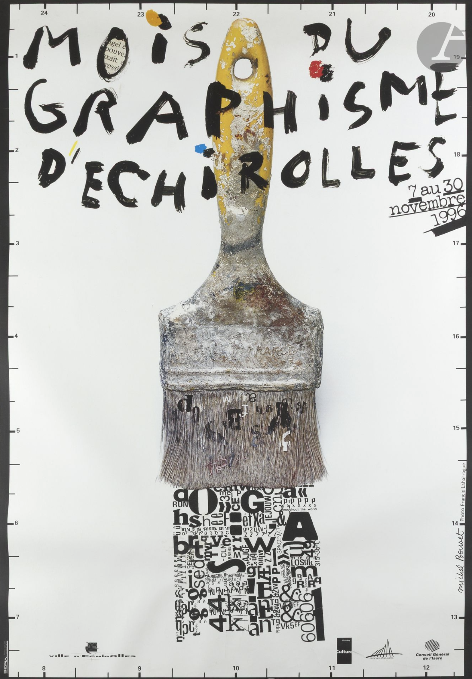 Mois du Graphisme d’Echirolles Original Vintage Poster