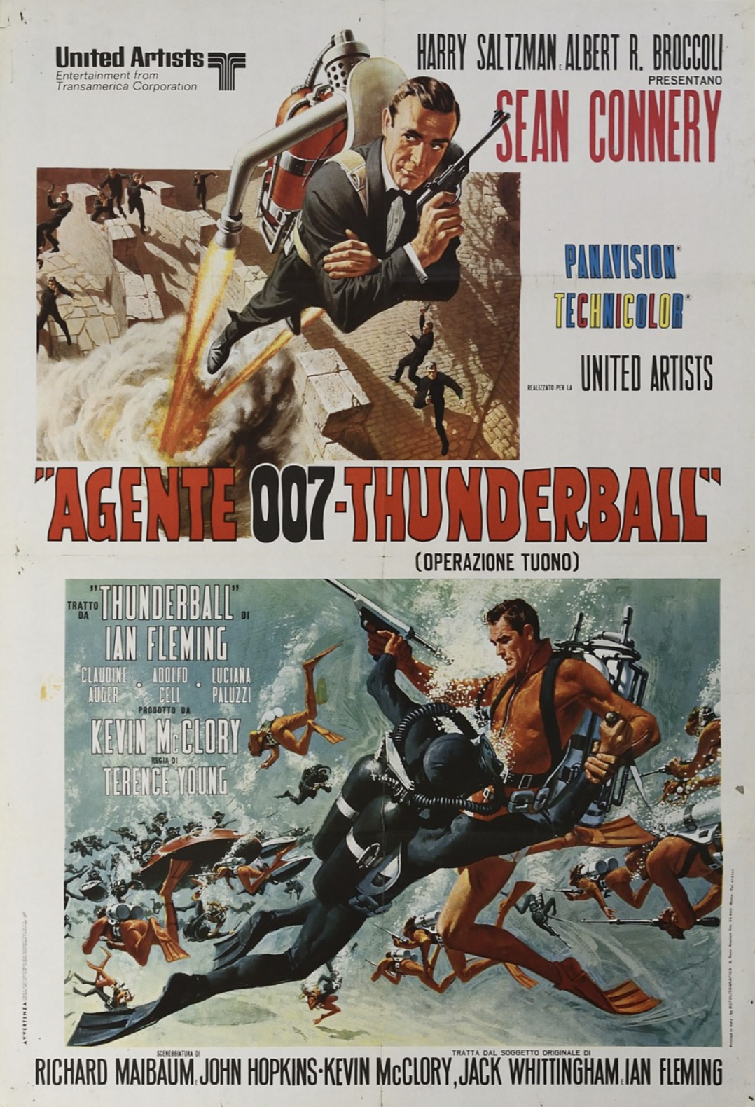 James Bond 007 Thunderball Original Vintage Poster